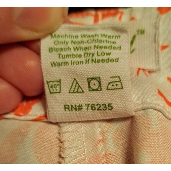 Palm Island Tropical Palm & Flower Printed Women's Floral Pink Shorts Size 8 - Picture 12 of 12